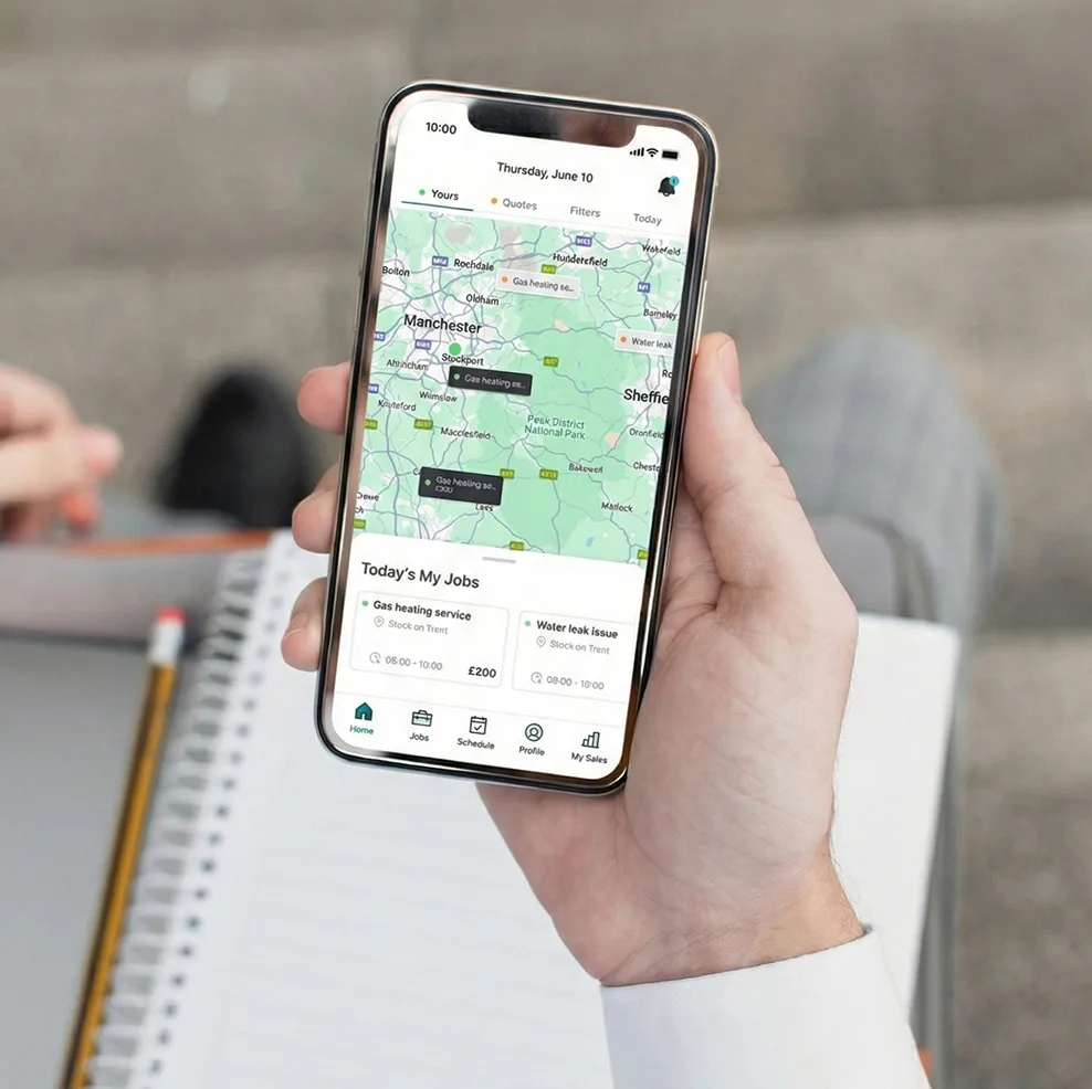 PropMaintain map screen